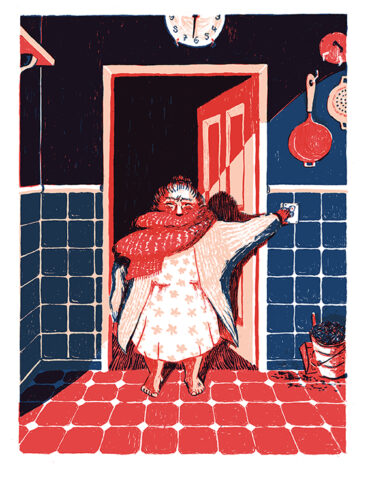 The Kitchen Clock – Book illustration